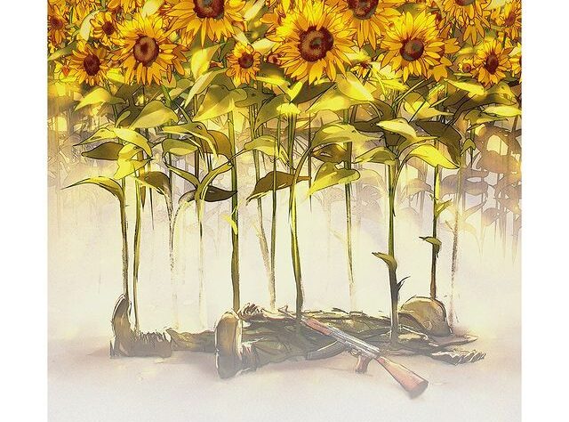 So that sunflowers will grow when you die here