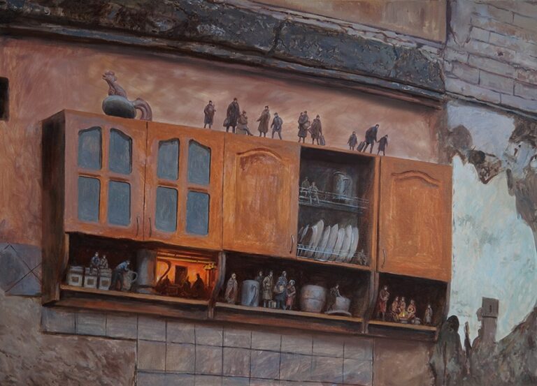 Steam punk kitchen cabinet